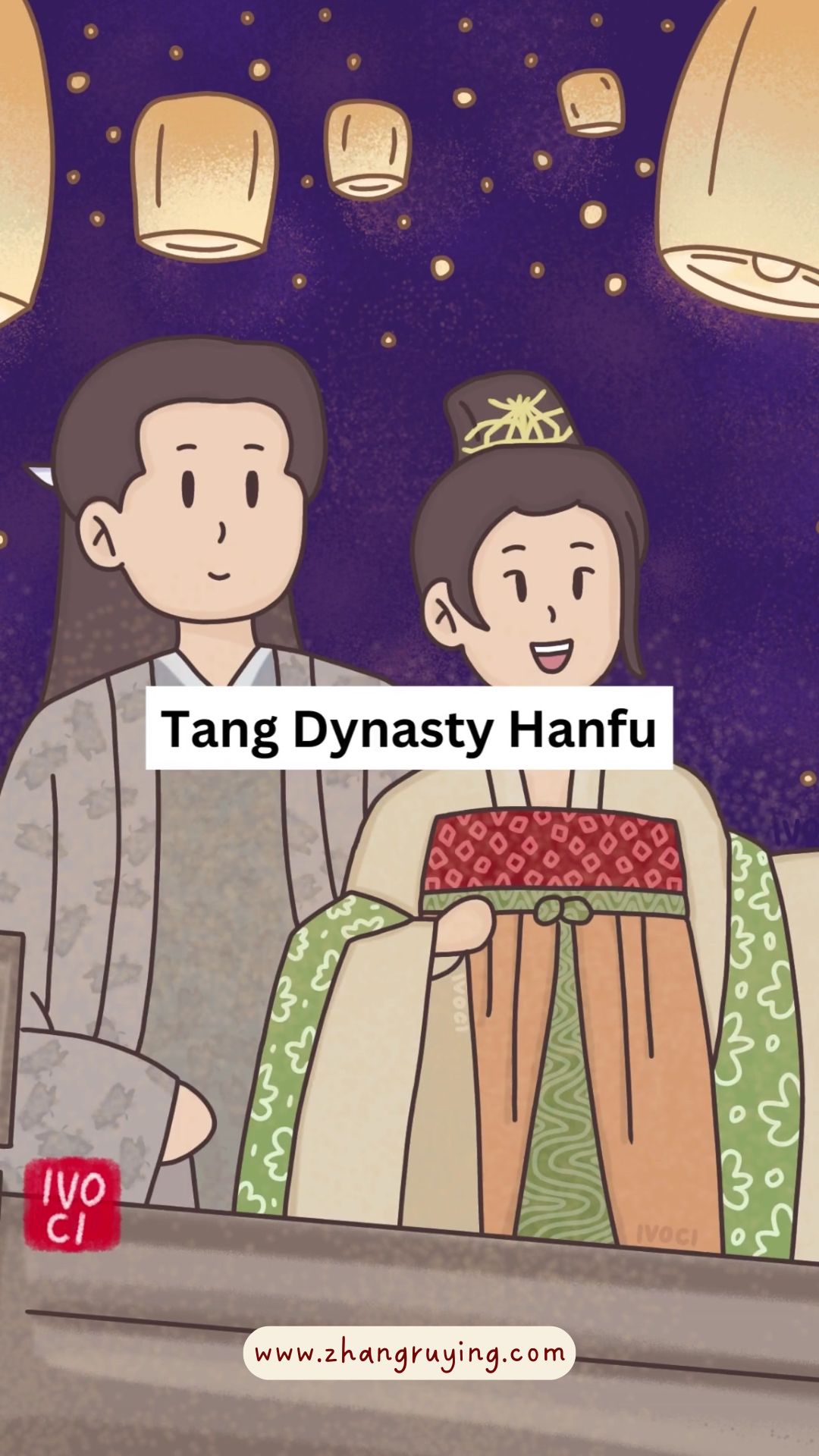 Zhang Ruying - 5 Tang Dynasty Hanfu & Accessories - 1