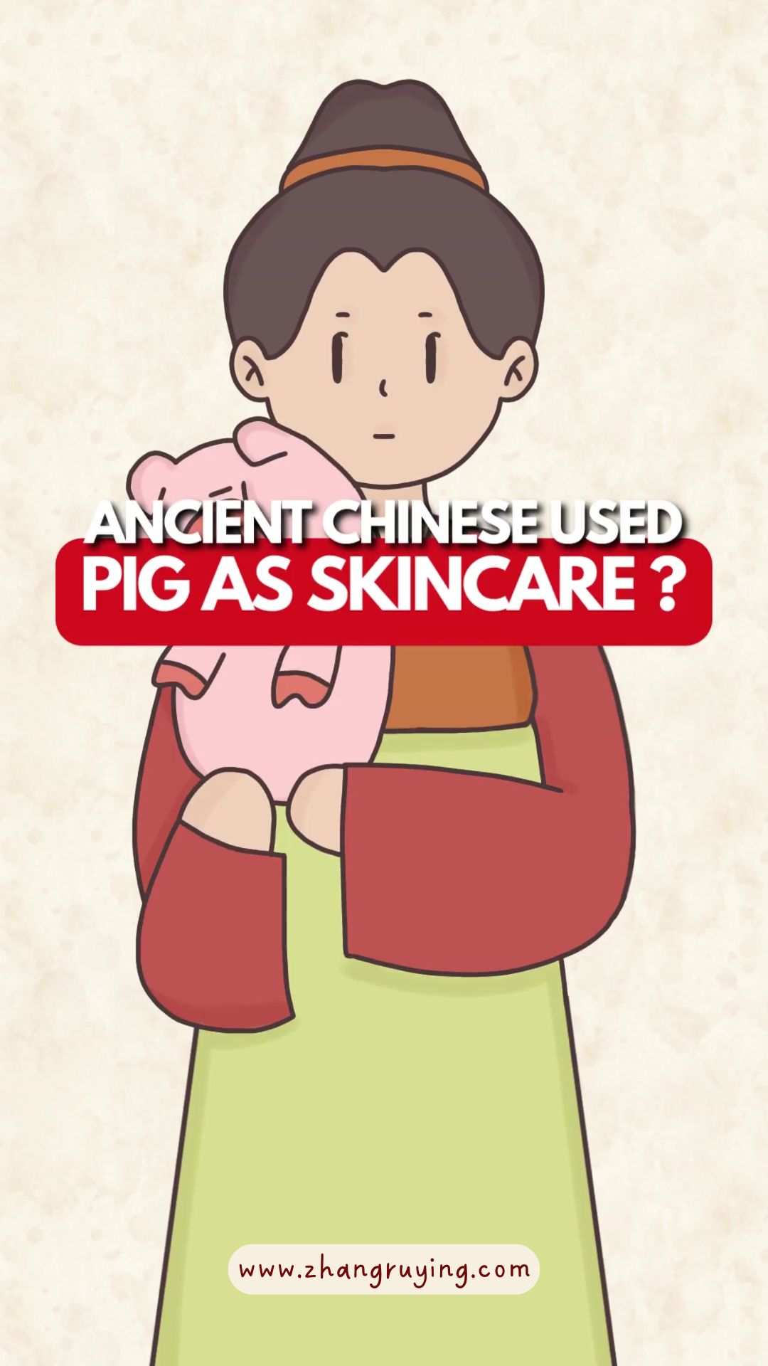 Zhang Ruying - Ancient Chinese Used Pigs To Wash Their Faces - 1