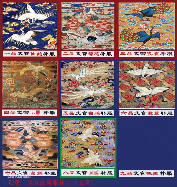 Buzi 补子, Ming & Qing Dynasties Officials’ Rank Badge Zhang Ruying - Buzi 补子, Ming & Qing Dynasties Officials’ Rank Badge - 5