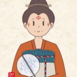 Mian Ye 面靥, Ancient China Women Face Dimple Makeup Zhang Ruying - Mian Ye 面靥, Ancient China Women Face Dimple Makeup - 1