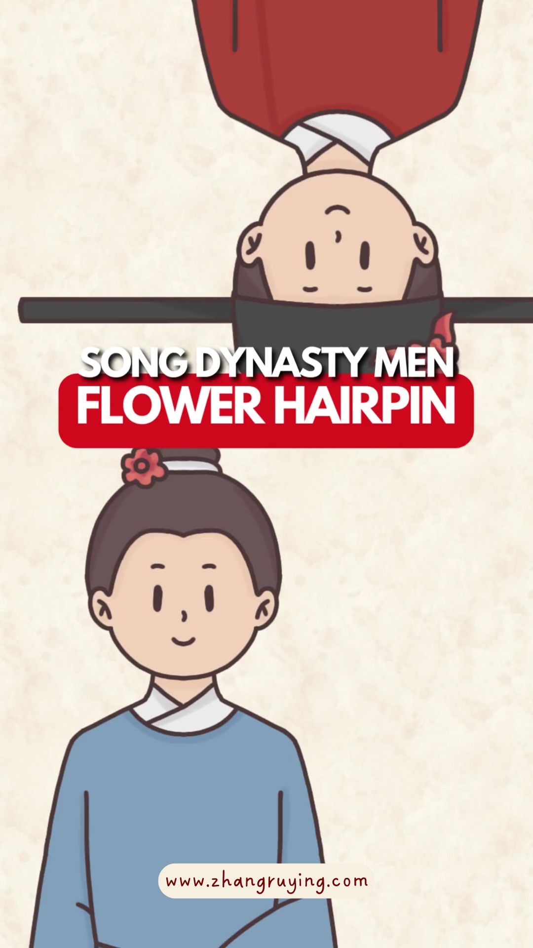 Zhang Ruying - Song Dynasty Men Flower Hairpin - 1
