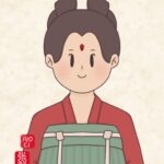 Traditional Chinese Women's Forehead Makeup, Huadian 花钿 Zhang Ruying - Traditional Chinese Women's Forehead Makeup, Huadian 花钿 - 1