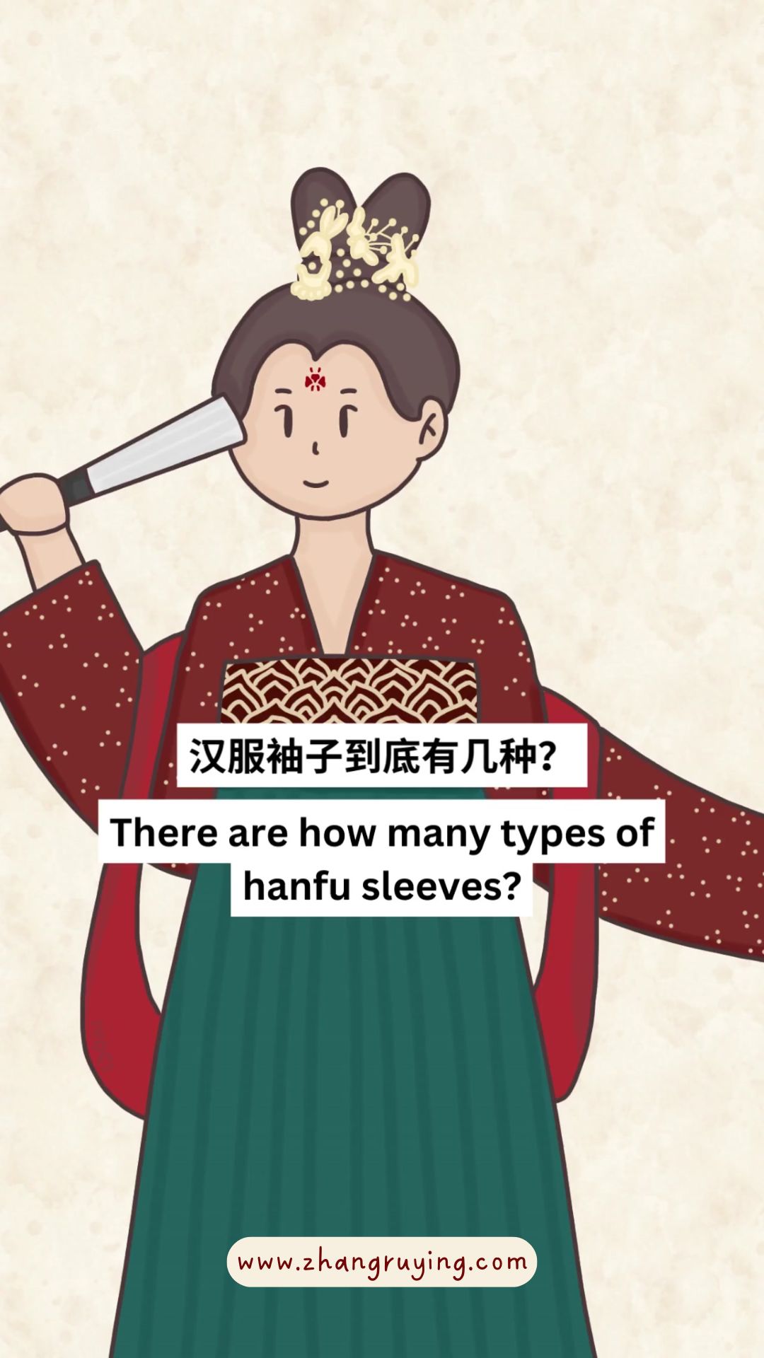 Zhang Ruying - Type of Sleeves in Hanfu - 1