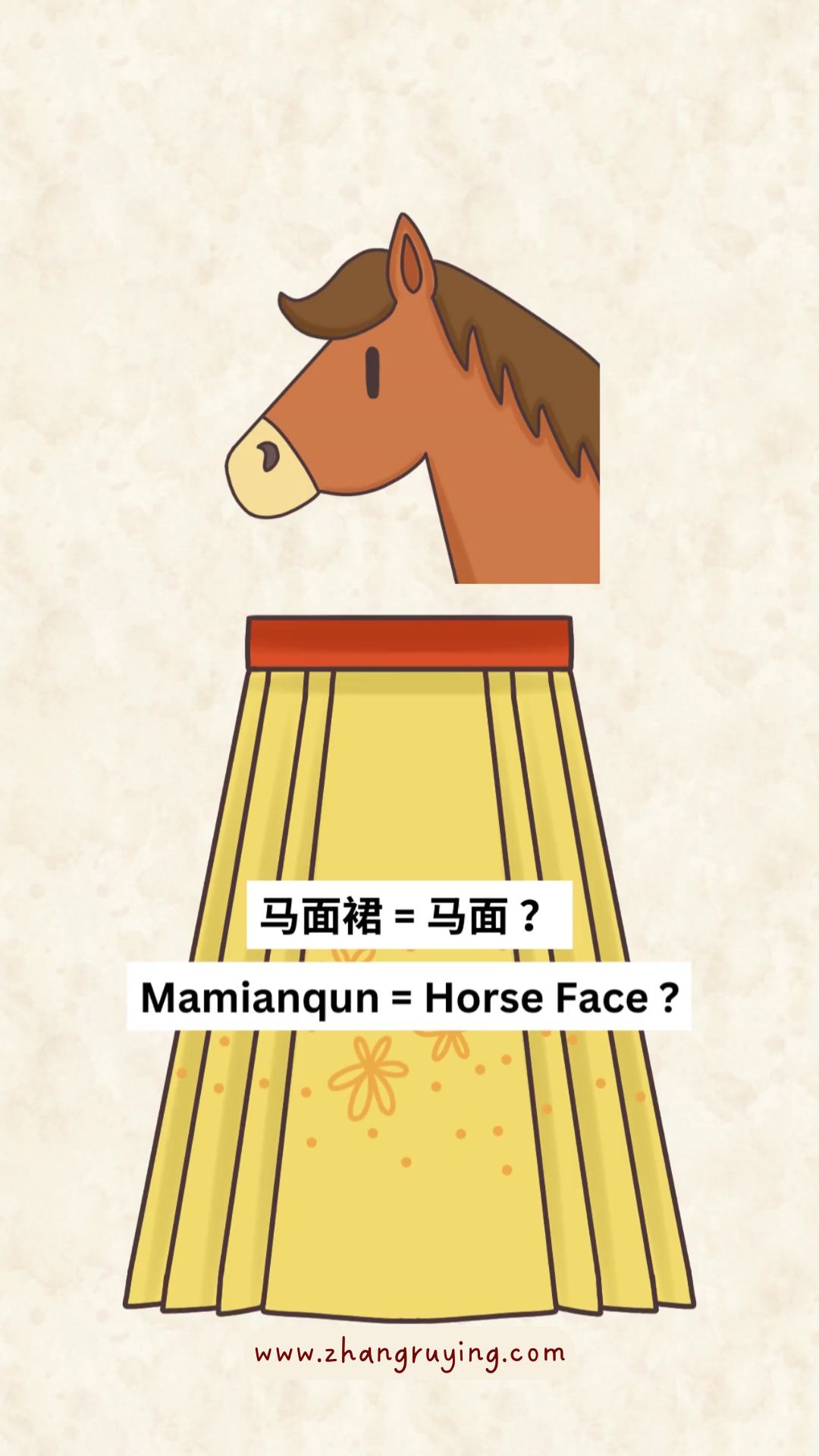 Zhang Ruying - Why This Skirt Called Mamianqun (Horse Face Skirt)? - 1