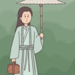 Zhang Ruying - Bai Lu 白鹿 With Green Hanfu Illustration - 1