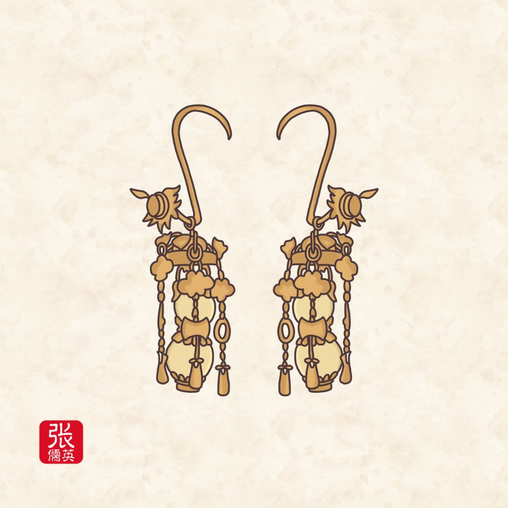 Styles of Ancient Chinese Ear Accessories Zhang Ruying - Styles of Ancient Chinese Ear Accessories - 4